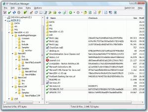 EF CheckSum Manager Screenshot