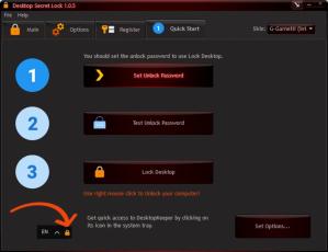Desktop Secret Lock Screenshot